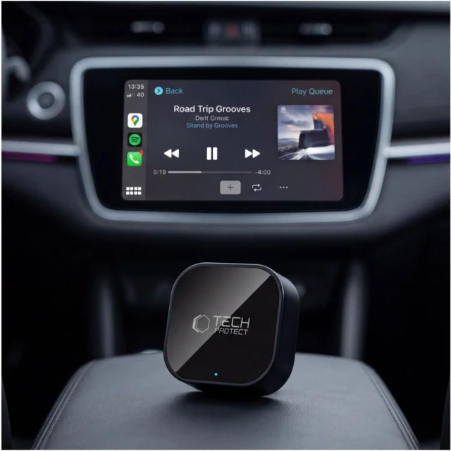 Адаптер Tech-Protect Ultraboost CA01 Apple CarPlay / Android Auto USB Bluetooth 5.4 Black (5906302323876)