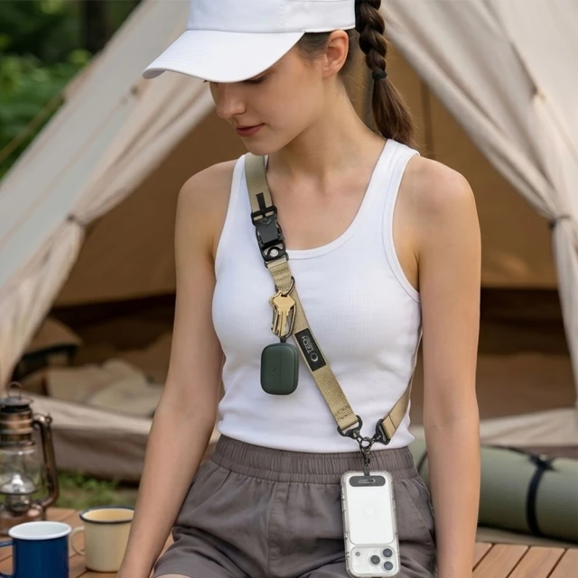 Чехол Tech-Protect C9S Rope Crossbody Sienna Beige (5906302323883)