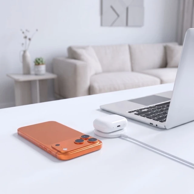 Бездротове зарядний пристрій Tech-Protect A54 Magnetic MagSafe 25W Qi2.2 White (5906302323906)