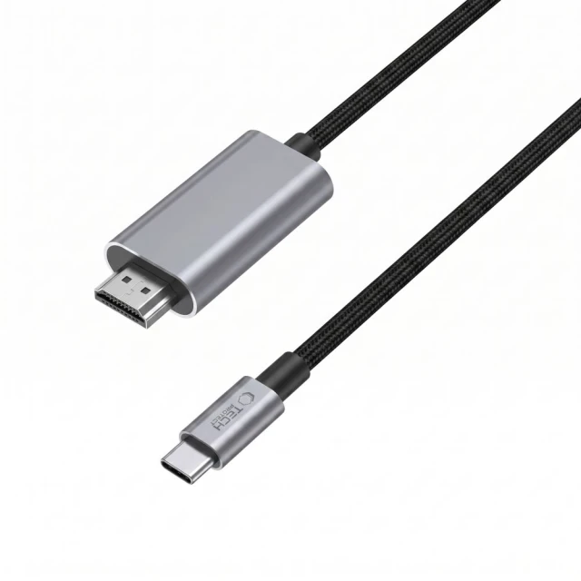 Кабель Tech-Protect Ultraboost USB-C to HDMI 2.1 8K 60Hz 200cm Grey (5906302323920)