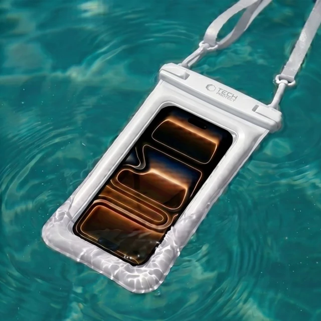 Чехол Tech-Protect UWC7 Universal Waterproof Floating Case 6.9 inch White (5906302323944)