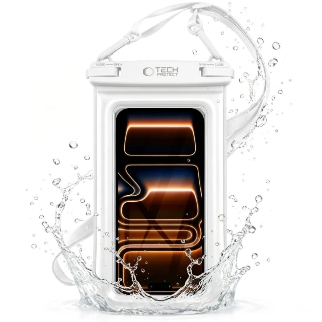 Чехол Tech-Protect UWC7 Universal Waterproof Floating Case 6.9 inch White (5906302323944)