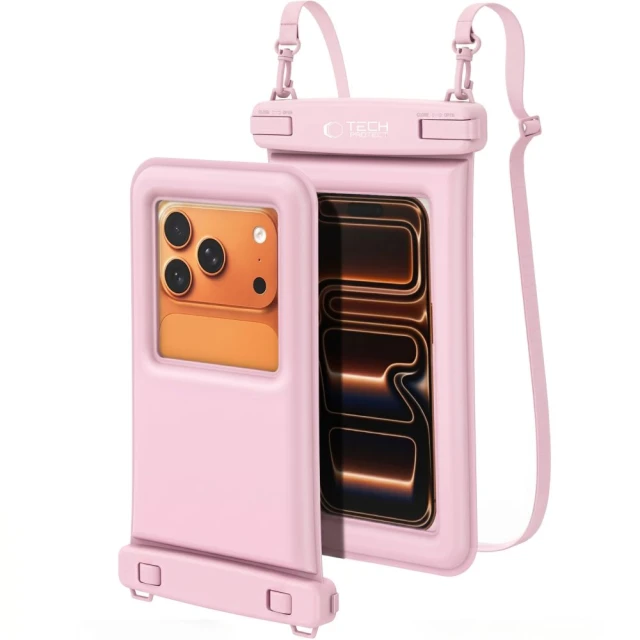Чохол Tech-Protect UWC7 Universal Waterproof Floating Case 6.9 inch Pink (5906302323951)