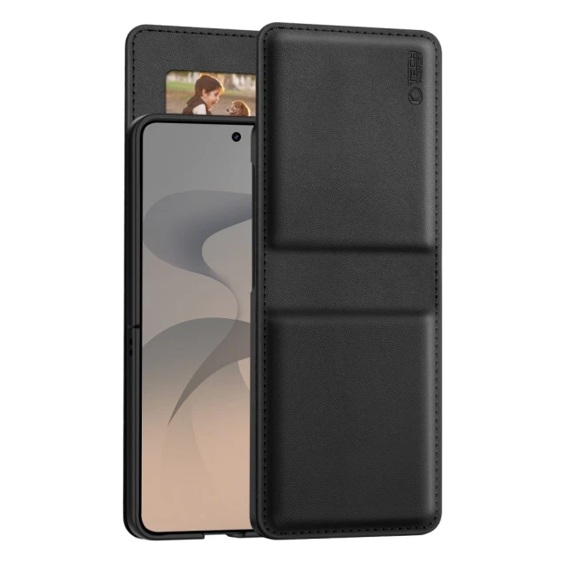 Чохол Tech-Protect Wallet для Samsung Galaxy Flip 8 Black with MagSafe (5906302324026)