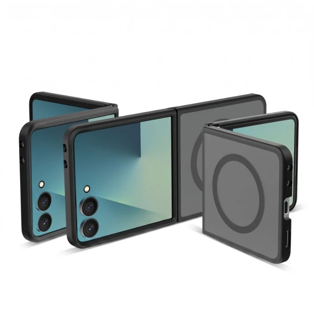 Чохол Tech-Protect Magmat для Samsung Galaxy Flip 8 Black with MagSafe (5906302324033)