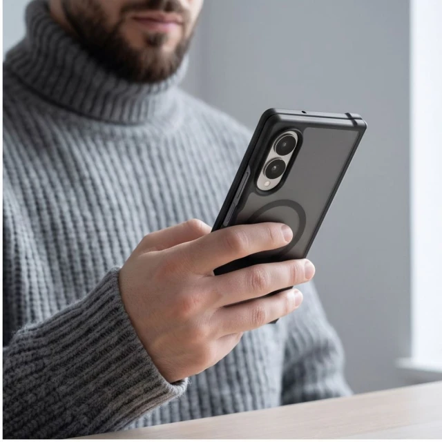 Чохол Tech-Protect MagMat для Samsung Galaxy Fold 7 / Fold 8 Ultra Matte Black with MagSafe (5906302324071)