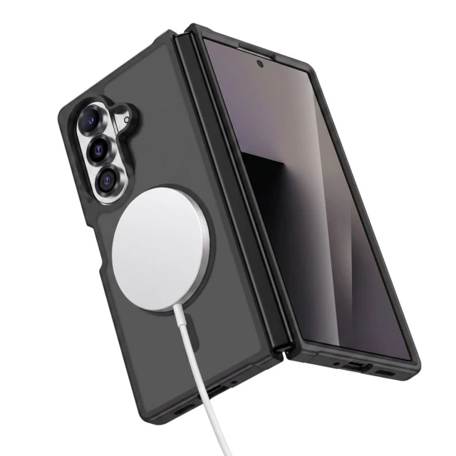 Чохол Tech-Protect MagMat для Samsung Galaxy Fold 7 / Fold 8 Ultra Matte Black with MagSafe (5906302324071)