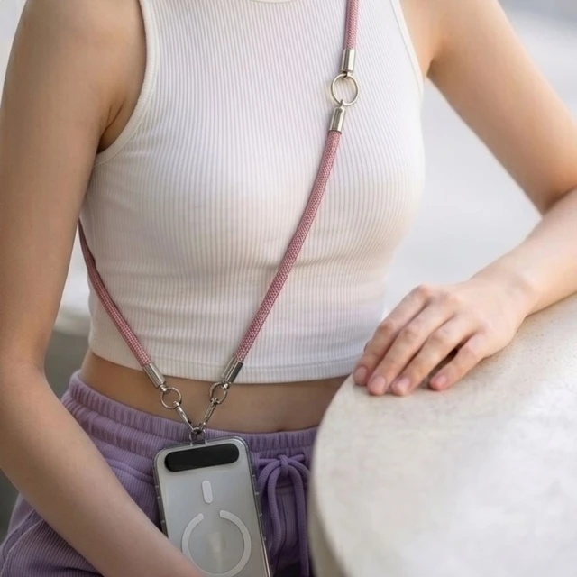 Чохол Tech-Protect C10S Rope Crossbody & Wrist Pink (5906302324354)