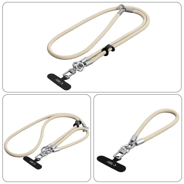 Чохол Tech-Protect C10S Rope Crossbody & Wrist Beige (5906302324361)