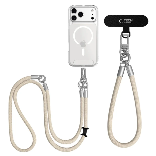 Чохол Tech-Protect C10S Rope Crossbody & Wrist Beige (5906302324361)