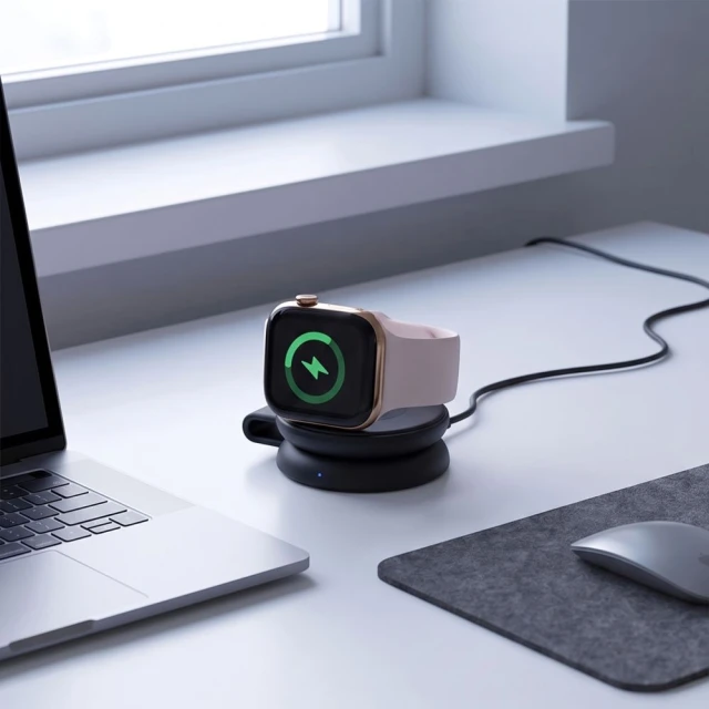 Бездротова зарядка Tech-Protect A55 2in1 Magnetic MagSafe Wireless Charger 25W Qi2.2 Black (5906302324385)