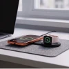 Бездротова зарядка Tech-Protect A55 2in1 Magnetic MagSafe Wireless Charger 25W Qi2.2 Black (5906302324385)