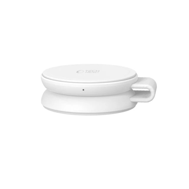 Бездротова зарядка Tech-Protect A55 2in1 Magnetic MagSafe Wireless Charger 25W Qi2.2 White (5906302324392)