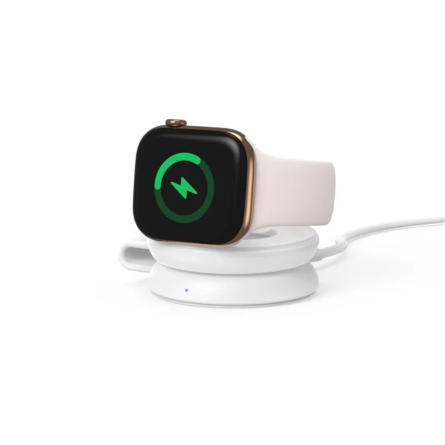 Бездротова зарядка Tech-Protect A55 2in1 Magnetic MagSafe Wireless Charger 25W Qi2.2 White (5906302324392)