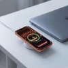 Бездротова зарядка Tech-Protect A55 2in1 Magnetic MagSafe Wireless Charger 25W Qi2.2 White (5906302324392)