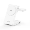 Бездротова зарядка Tech-Protect A56 3in1 Magnetic MagSafe Wireless Charger 25W Qi2.2 White (5906302324408)