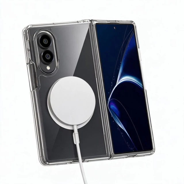 Чохол Tech-Protect Flexair Hybrid для Samsung Galaxy Fold 8 Clear with MagSafe (5906302324552)