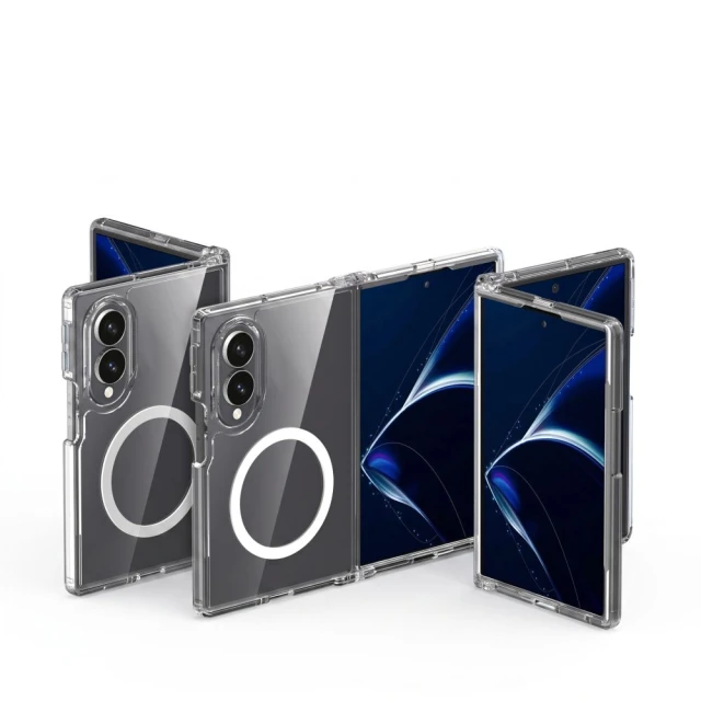 Чохол Tech-Protect Flexair Hybrid для Samsung Galaxy Fold 8 Clear with MagSafe (5906302324552)