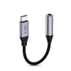 Адаптер Tech-Protect UltraBoost USB-C to Mini Jack 3.5mm DAC Grey (5906302324620)