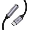 Адаптер Tech-Protect UltraBoost USB-C to Mini Jack 3.5mm DAC Grey (5906302324620)