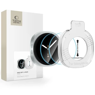 Захисне скло Tech-Protect Easy Set+ для Samsung Galaxy Watch 8 | Galaxy Watch 9 (40 mm) Clear (2 pack) (5906302324637)