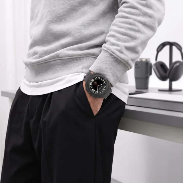 Чохол Tech-Protect Defense (2 pack) для Samsung Galaxy Watch Ultra 2 47mm Matte Black & Clear (5906302324736)