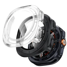 Чохол Tech-Protect Defense (2 pack) для Samsung Galaxy Watch Ultra 2 47mm Matte Black & Clear (5906302324736)