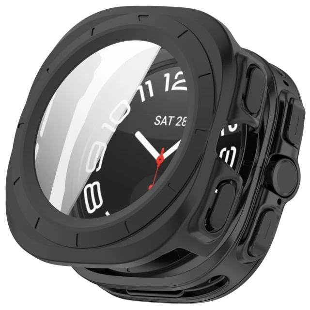 Чохол Tech-Protect Defense (2 pack) для Samsung Galaxy Watch Ultra 2 47mm Matte Black & Clear (5906302324736)
