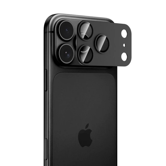 Защитное стекло для камеры Tech-Protect CamFull Fit+ для iPhone 18 Pro Black (5906302325023)