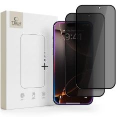 Захисне скло Tech-Protect Glass Spy Plus для iPhone 18 Pro Privacy (2 pack) (5906302325061)