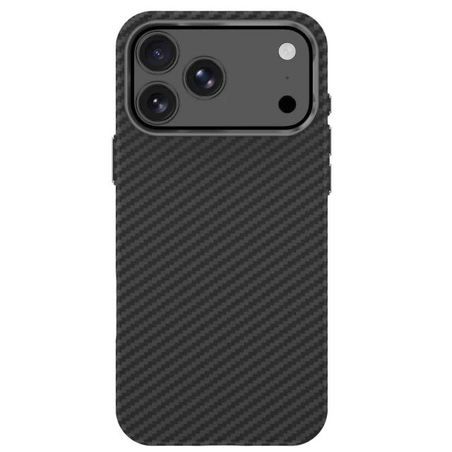 Чохол Tech-Protect Ion Carbon для iPhone 18 Pro | 17 Pro Black Silver with MagSafe (5906302325306)