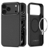 Чохол Tech-Protect Ion Carbon для iPhone 18 Pro | 17 Pro Black Silver with MagSafe (5906302325306)
