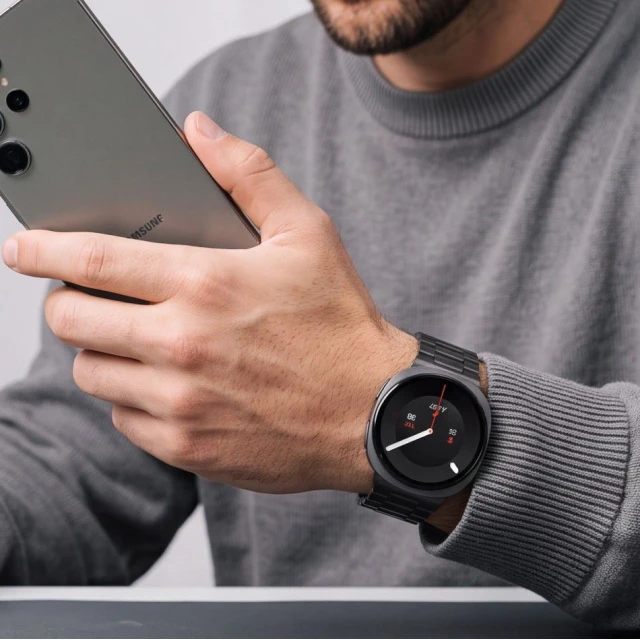 Ремінець Tech-Protect Stainless для Samsung Galaxy Watch 8/9/Classic 40/44/46 mm Black (5906302325696)
