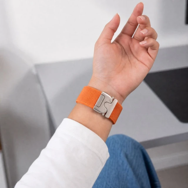 Ремінець Tech-Protect Nylon Clasp для Samsung Galaxy Watch 8/9/Classic Orange (5906302325733)
