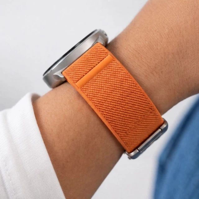 Ремінець Tech-Protect Nylon Clasp для Samsung Galaxy Watch 8/9/Classic Orange (5906302325733)