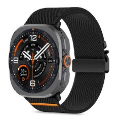 Ремінець Tech-Protect Nylon Clasp для Samsung Galaxy Watch Ultra 1/2 (47 mm) Black (5906302325795)