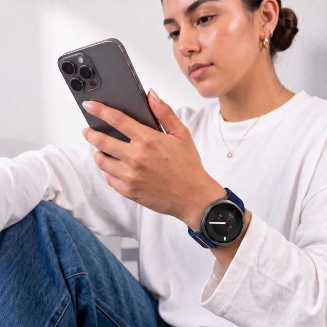 Ремінець Tech-Protect Nylon Clasp для Samsung Galaxy Watch Ultra 1/2 Navy (5906302325818)