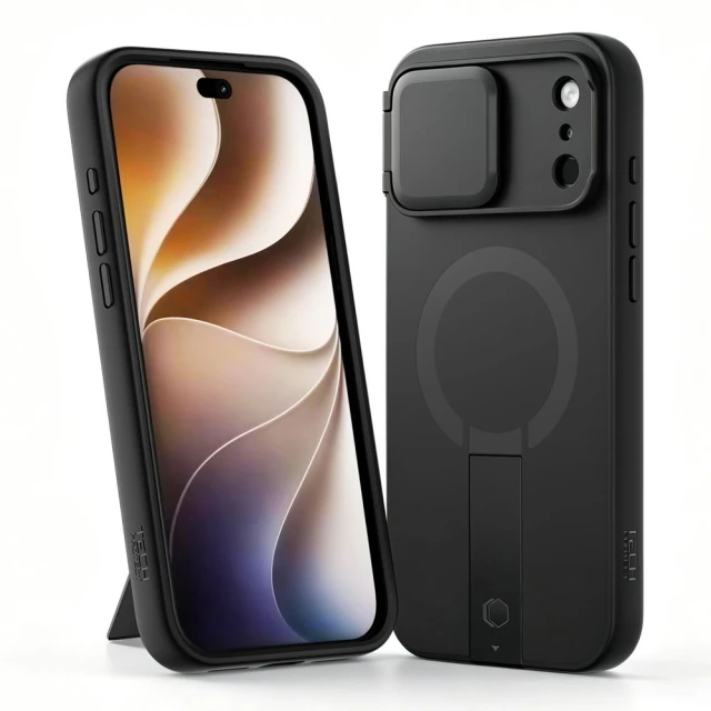 Чохол Tech-Protect Kevlar Aura для iPhone 18 Pro Max | 17 Pro Max Black with MagSafe (5906302326068)