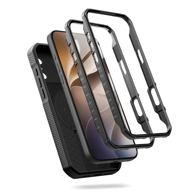 Чохол Tech-Protect Kevlar (2 pack) для iPhone 18 Pro | 17 Pro Black with MagSafe (5906302326099)
