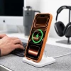 Чохол Tech-Protect MagOne CC + Glass (2 pack) для iPhone 18 Pro | 17 Pro Orange Clear (5906302326310)
