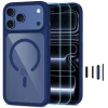 Чохол Tech-Protect MagOne CC + Glass (2 pack) для iPhone 18 Pro | 17 Pro Deep Blue with MagSafe (5906302326334)