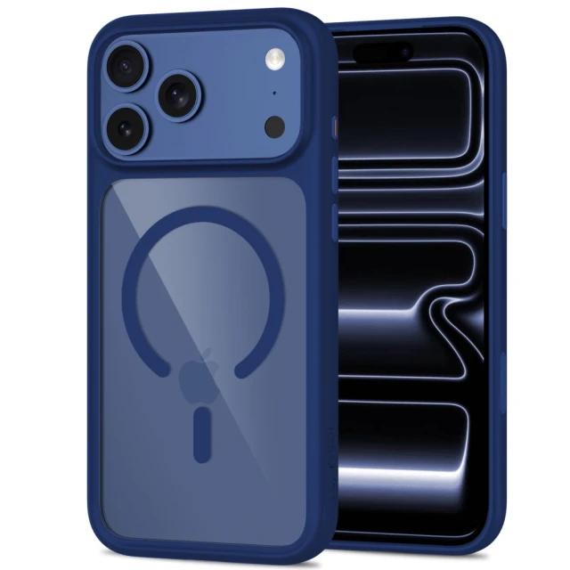 Чохол Tech-Protect MagOne CC + Glass (2 pack) для iPhone 18 Pro | 17 Pro Deep Blue with MagSafe (5906302326334)