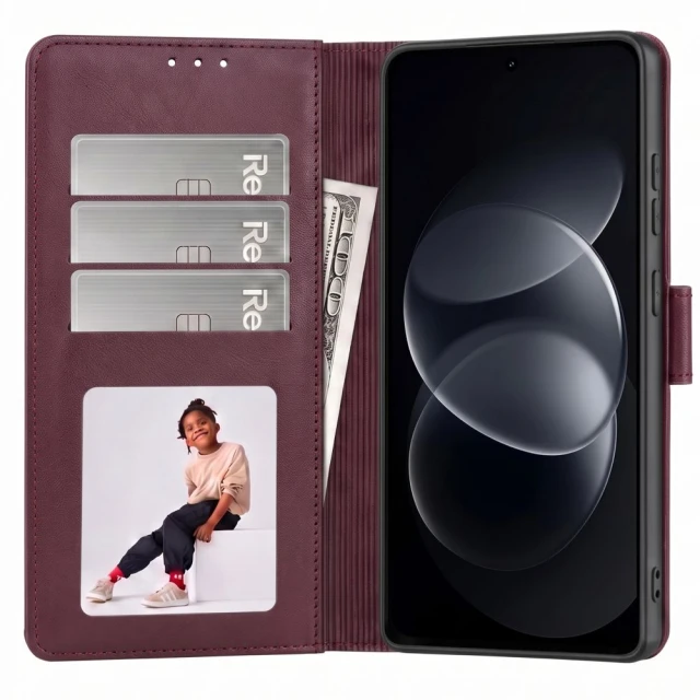 Чохол Tech-Protect Wallet для Xiaomi Redmi Note 17 Pro 5G Mulberry with MagSafe (5906302326433)