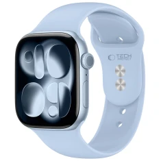 Ремешок Tech-Protect Silicone для Apple Watch Series 11/10 42 mm | Series 9/8/7 41 mm | 6/5/SE 40 mm Light Blue (5906302326624)
