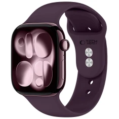 Ремешок Tech-Protect Silicone для Apple Watch Series 11/10 42 mm | Series 9/8/7 41 mm | 6/5/SE 40 mm | 3/2/1 38 mm Deep Burgundy (5906302326631)