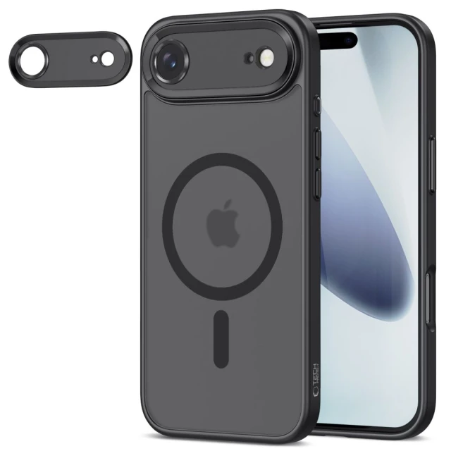 Чехол Tech-Protect MagCam для iPhone 17 Air Matte Black with MagSafe (5906302330065)