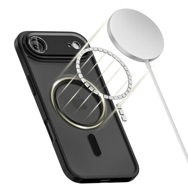 Чехол Tech-Protect MagCam для iPhone 17 Air Matte Black with MagSafe (5906302330065)