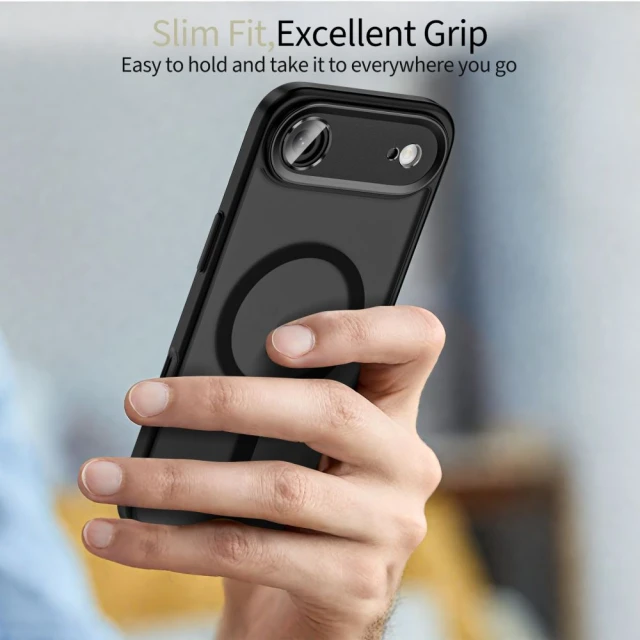 Чехол Tech-Protect MagCam для iPhone 17 Air Matte Black with MagSafe (5906302330065)