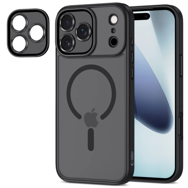 Чохол Tech-Protect MagCam для iPhone 17 Pro Matte Black with MagSafe (5906302330072)
