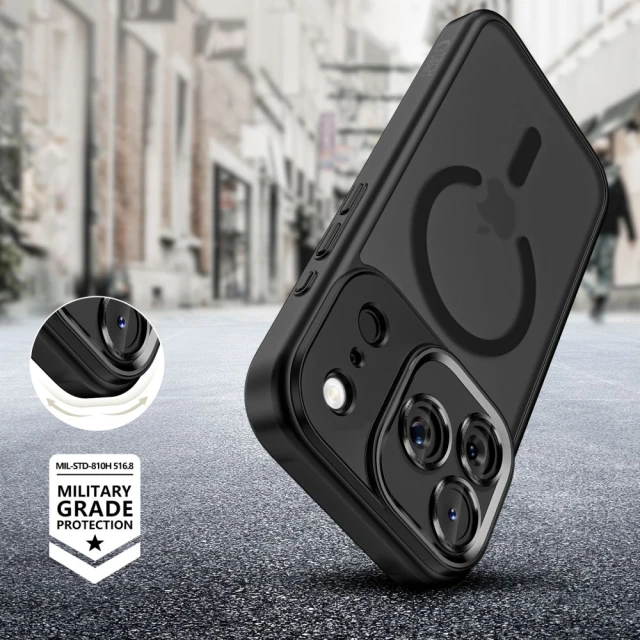 Чохол Tech-Protect MagCam для iPhone 17 Pro Matte Black with MagSafe (5906302330072)
